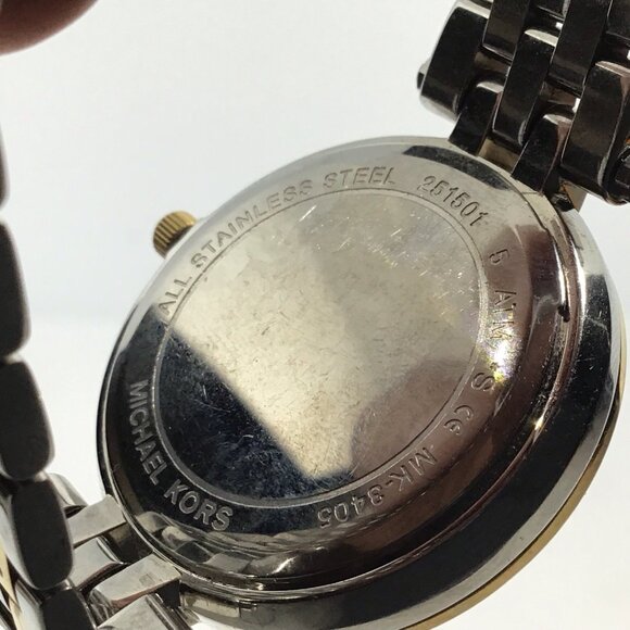 Pre-Owned Michael Kors Mini Darci MK3405 Two-Tone Glitz Women's 33mm Watch - Picture 16 of 16